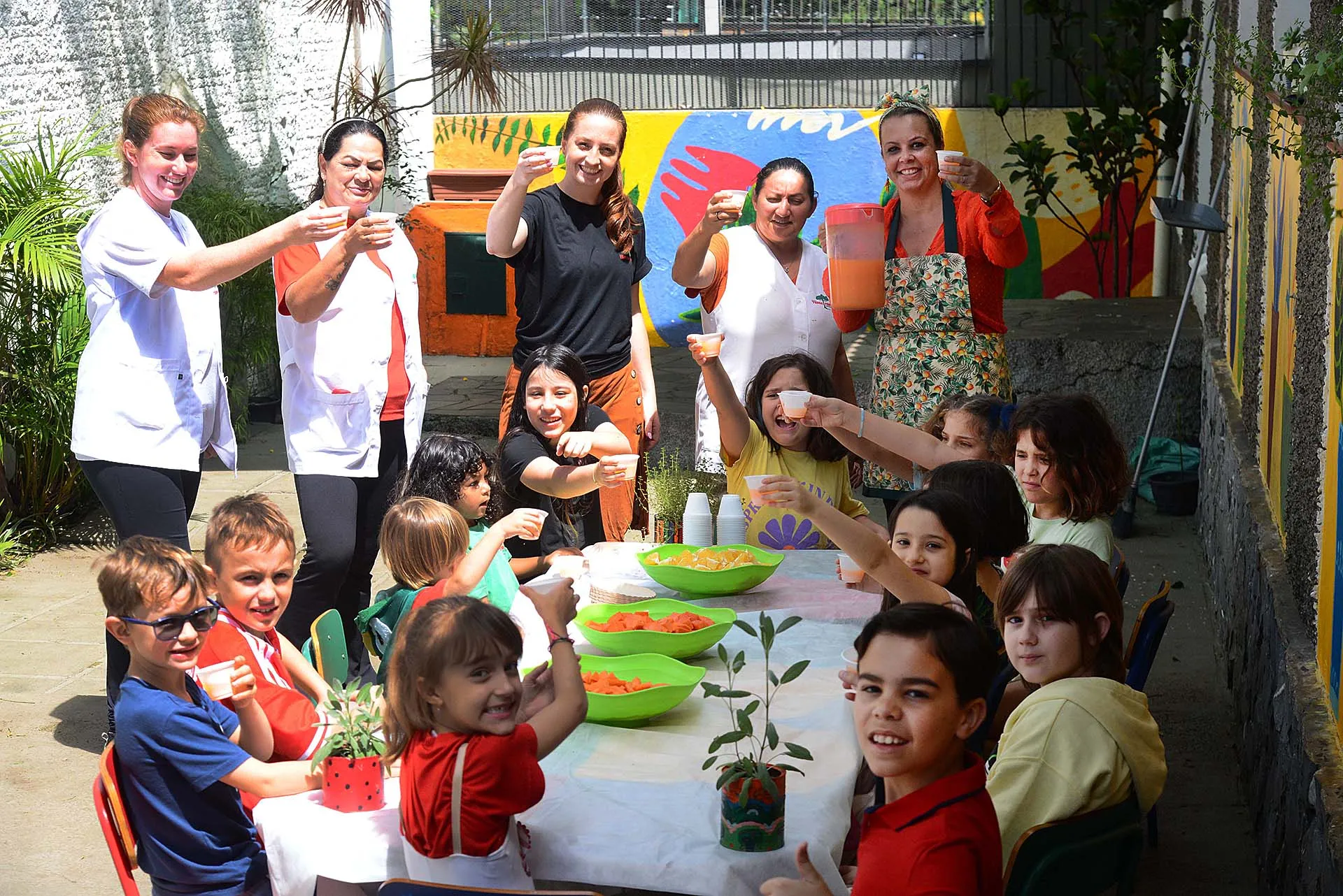 Educação Nutricional combina nutrientes com cores e sabores